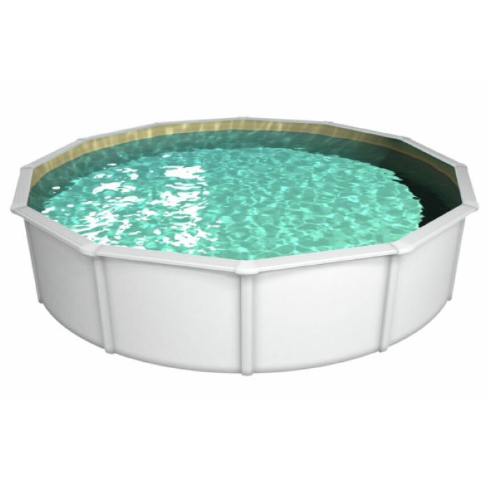 Steinbach Stahlwandpool Nuovo de Luxe II 550x120, weiß