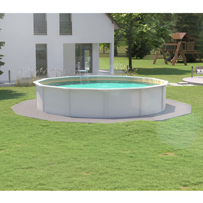 Steinbach Stahlwandpool Nuovo de Luxe II 550x120, weiß