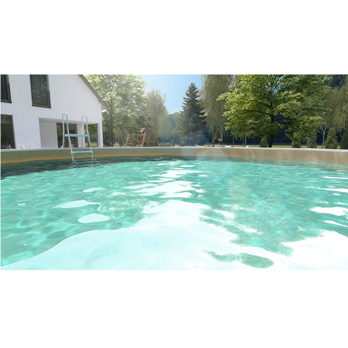 Steinbach Stahlwandpool Nuovo de Luxe II 550x120, weiß