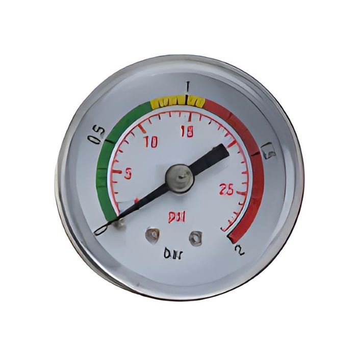 Steinbach Manometer 1/8 Zoll für Sandfilteranlage, Druckanzeige 0–2 Bar, mit farbigen Markierungsstreifen