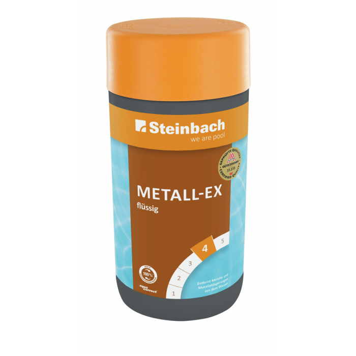 Steinbach Metall Ex 1 l – entfernt Metalle und Kalk aus dem Poolwasser, verhindert Trübungen und Ablagerungen
