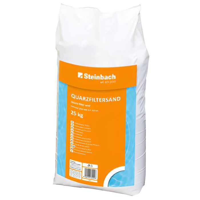 Steinbach Quarzfiltersand 0,4–0,8 mm 25 kg – Filtersand für Sandfilteranlage Pool