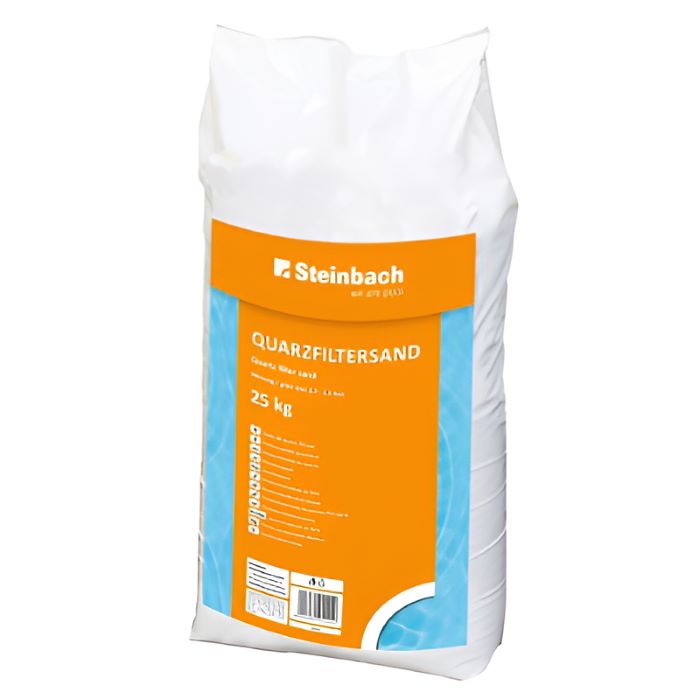 Steinbach Quarzfiltersand 0,4–0,8 mm 25 kg – Filtersand für Sandfilteranlage Pool