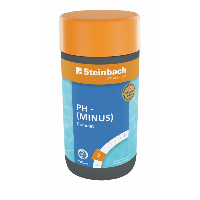 Steinbach pH-Minus Granulat 1,5 kg – pH-Wert senken im Pool, in Österreich produziert