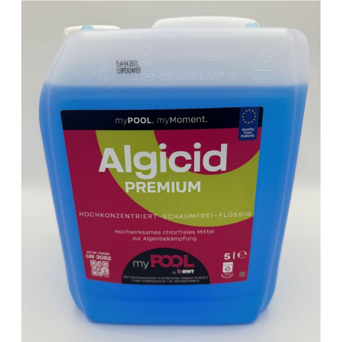 myPool BWT Algicid Premium Hochkonzentrat schaumfrei, 5 l
