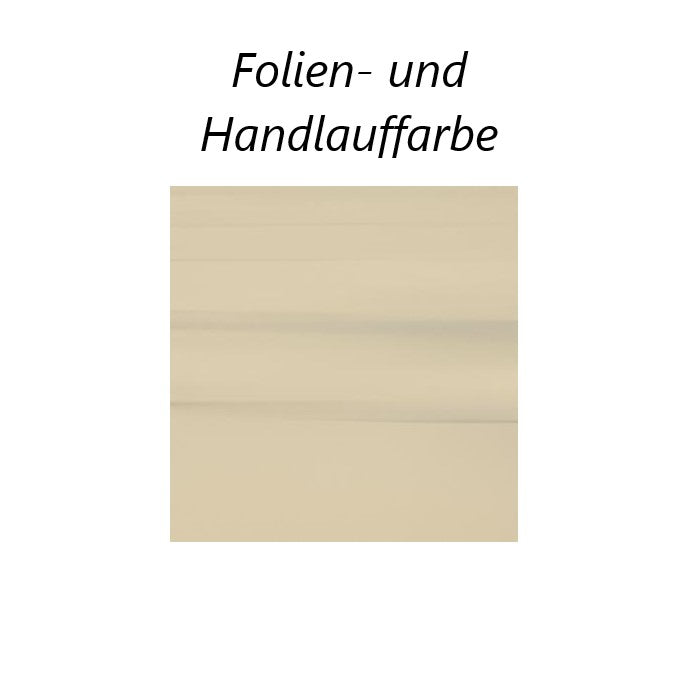 Stahlwandpool Compact Deluxe rund, 120 cm Höhe, Folie 0,8 mm, Folie SAND