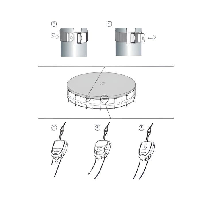 Intex Abdeckplanen für Ultra Rondo Pools