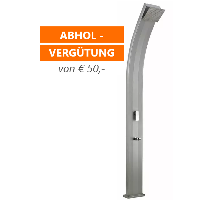 Solardusche Slim Line Deluxe, 1-teilig, 3 Farben